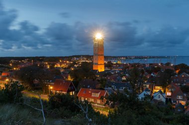 West Terschelling with the lighthouse Brandaris clipart