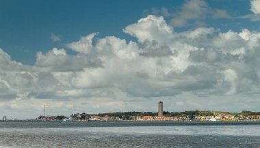 West Terschelling with the lighthouse Brandaris clipart