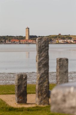 Brandaris deniz feneri ile West Terschelling