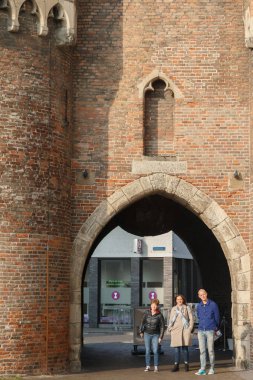 Hollanda 4 Kasım 2017 Zwolle eski kent ile ünlü vurgular ve sokakları Merkezi.