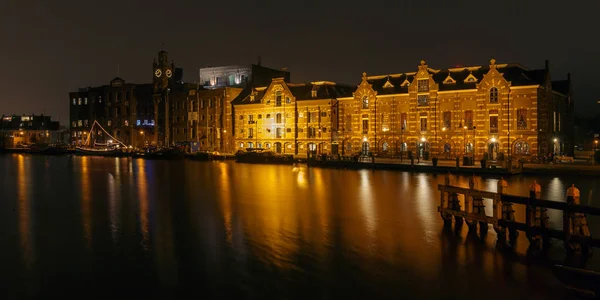 Wormer Netherlands Diciembre 2017 Antigua Fábrica Lassie Río Zaan Durante — Foto de Stock