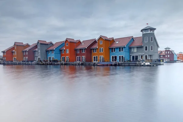 Restaurants im Hafen von Siglufjordur Island — Stockfoto