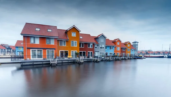 Restauranger vid Islands harbor av Siglufjordur — Stockfoto