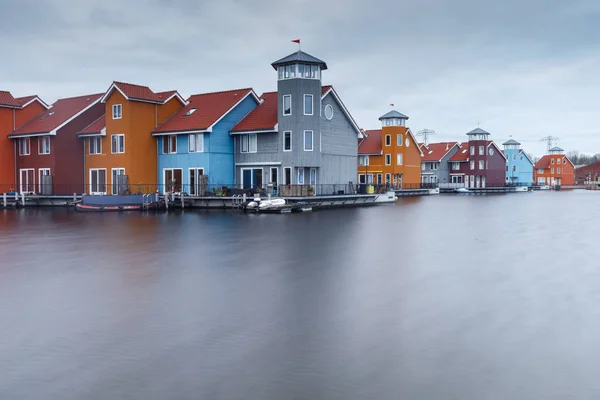 stock image Restaurants at the harbor of Siglufjordur iceland