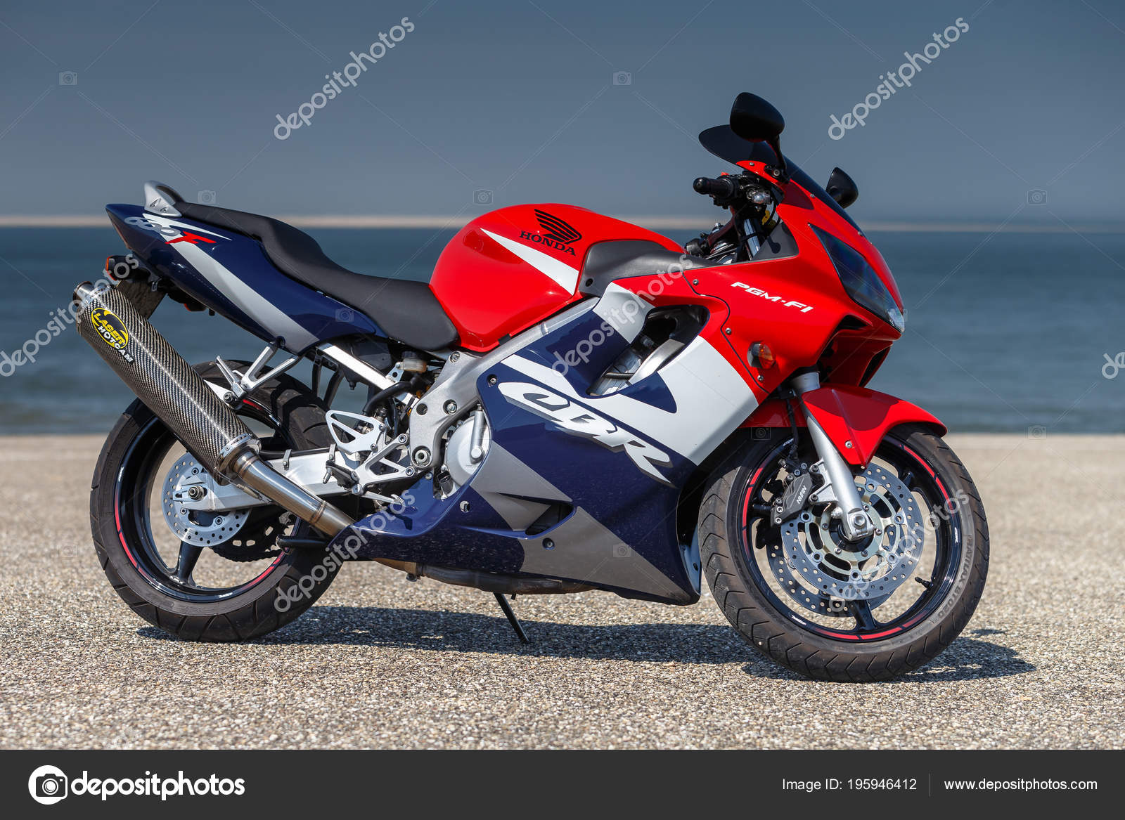 Netherlands May 2018 Honda Cbr 600 Motorbike Red White Blue