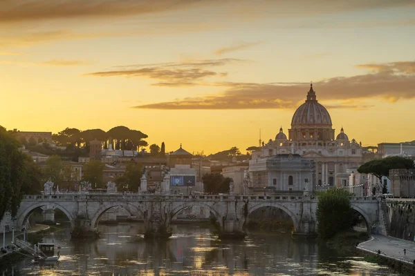 Nagy Naplemente Rómában Olaszország — Stock Fotó