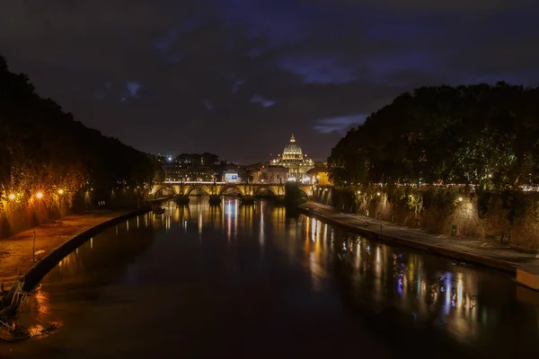 Vista Nocturna Ciudad París —  Fotos de Stock