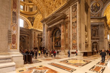 Aziz Peter Bazilikası. Vatikan. 11 Şubat 2009: Aziz Peter Bazilikası. Vatikan Şehri