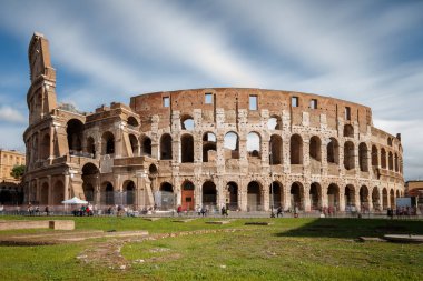 Roma, İtalya - unesco Dünya Mirası listesinde yazılı colosseum ünlü cazibe.
