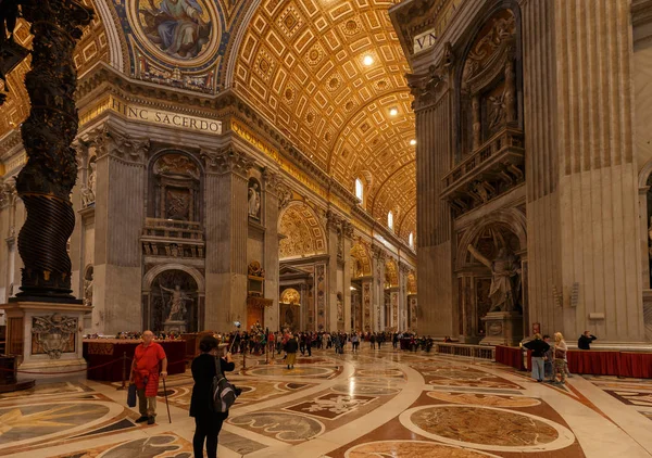 Basílica Pedro Vaticano Fevereiro 2009 Basílica São Pedro Cidade Vaticano — Fotografia de Stock