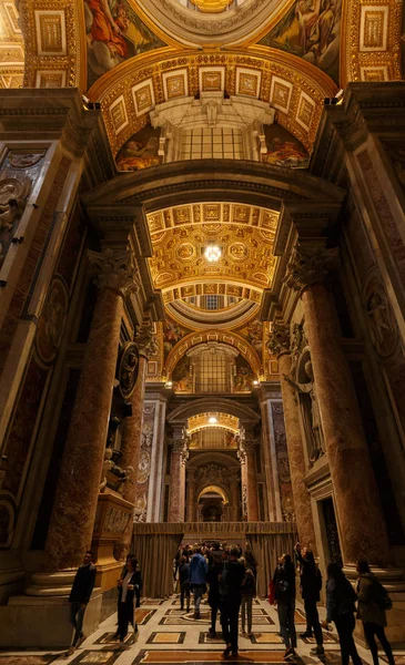 Basílica Pedro Vaticano Fevereiro 2009 Basílica São Pedro Cidade Vaticano — Fotografia de Stock