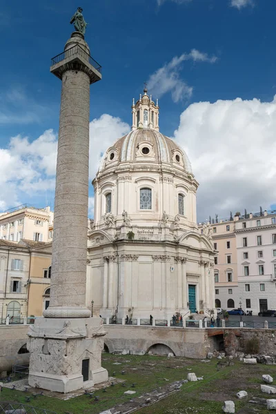 Colonne Forum Trajans Rome Italie — Photo