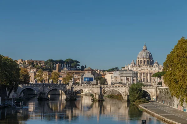 Basilica San Pietro Vatikán Róma Olaszország Híd — Stock Fotó