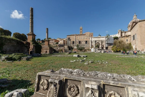 Roma Forumunun Kalıntıları — Stok fotoğraf