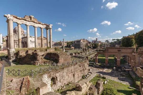 Roma Forum Görünümü Roma Talya — Stok fotoğraf