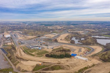 Hollanda, Zandvoort - 19 Aralık 2019: Zandvoort Parkı 'ndaki yeni Formül 1 turunun yenilenmesi