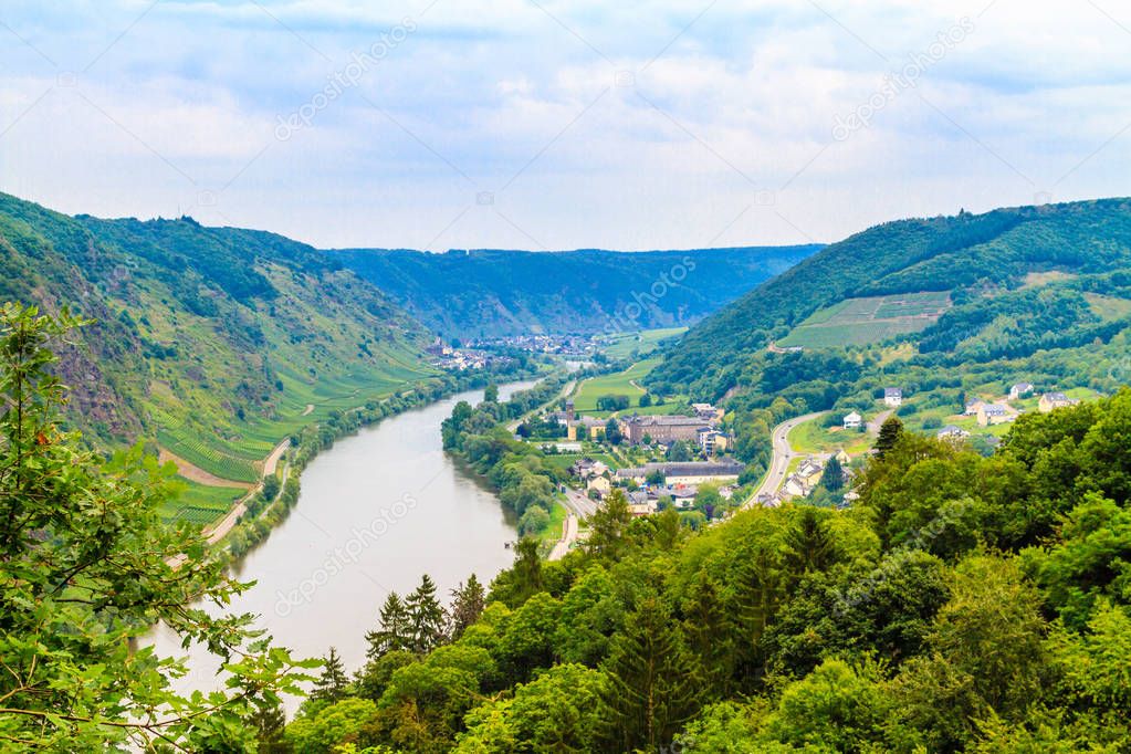 The view of the Mosel Valley