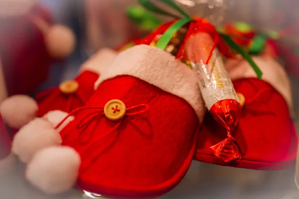 Hediye Noel sezonu sırasında satış kulübesi