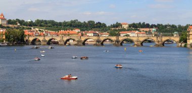 Prag'daki charles Köprüsü'nde görüntüleme.