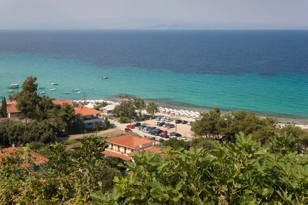 Afitos Beach'te. Yunanistan.