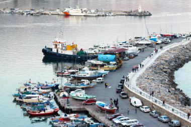 Alanya limanına. Türkiye.
