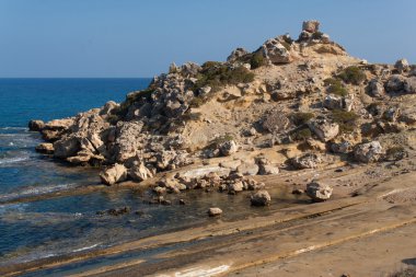 Kuzey Kıbrıs'ın Alagadi Turtle Beach.