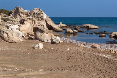 Kuzey Kıbrıs'ın Alagadi Turtle Beach.