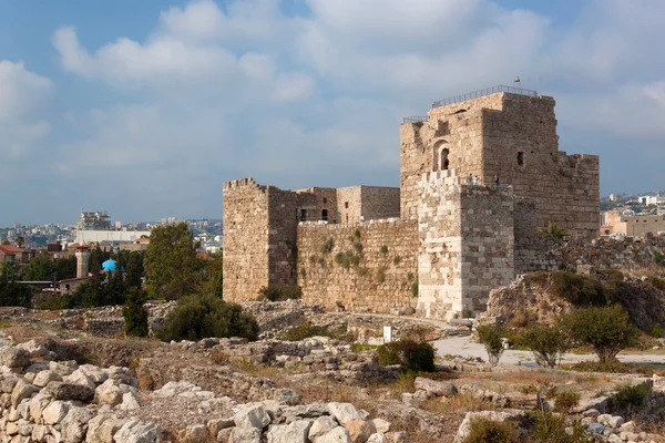 The old crusader's castle in the historic city of Byblos. — Stock Photo, Image