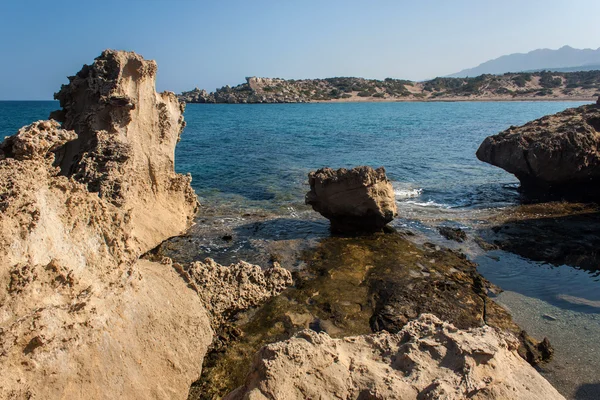 Turtle Beach Alagadi no norte de Chipre . — Fotografia de Stock