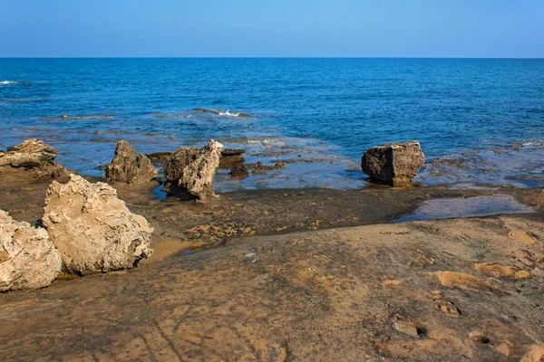 Turtle Beach Alagadi no norte de Chipre . — Fotografia de Stock