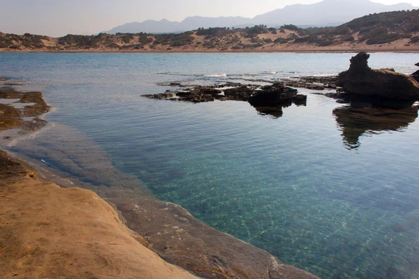 海龟湾 Alagadi 在北塞浦路斯. — 图库照片