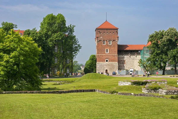 Torre de ladrones medievales en una colina de Wawel —  Fotos de Stock