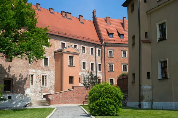 Vecchie case sulla collina di Wawel — Foto Stock