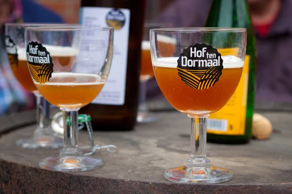Szklanka piwa dziesięć Dormaal Hof — Zdjęcie stockowe