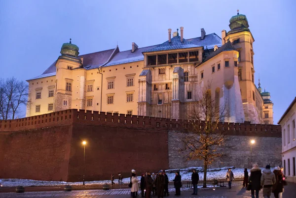 Słynnego średniowiecznego Wawelu w Krakowie — Zdjęcie stockowe