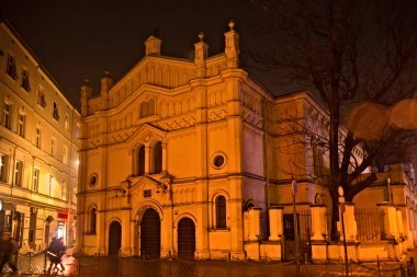 Krakow'daki Kazimierz ilçe Tempel Sinagogu.