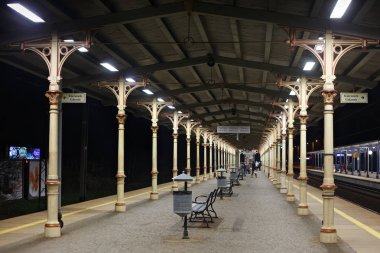 Sopot tren istasyonunda bölgesel platformu.