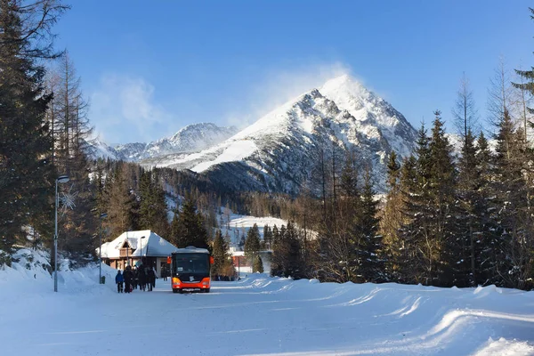 Predne Solisko Dağı Kayak Merkezi Strbske Pleso'görünümünü.