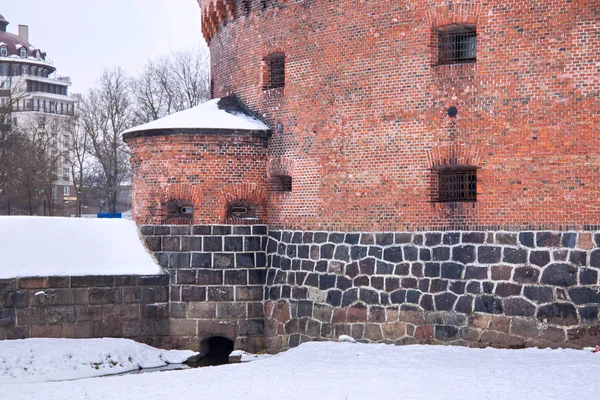 Tour de Der Dona, aujourd'hui musée de l'Ambre. Une partie des fortifications défensives allemandes dans le Konigsberg . — Photo