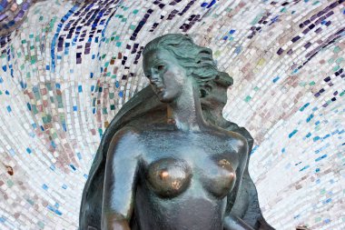 Ünlü Alman heykeltıraş Hermann Brachert tarafından 1938 yılında oluşturulan nymph bronz heykel. ı