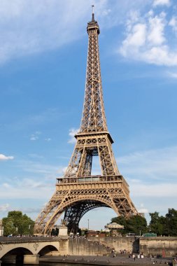 Eyfel Kulesi Paris manzarası. Fransa. 