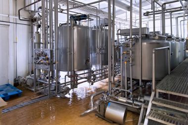 Süt fabrikası ekipman görüntüleyin.