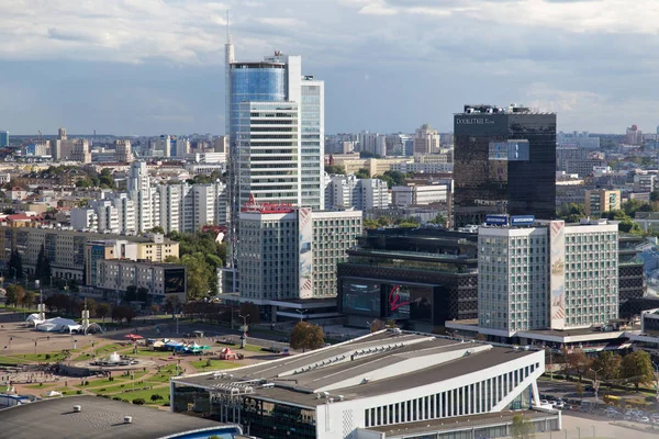 Aerial view of the southwestern part of the Minsk — Stock Photo, Image