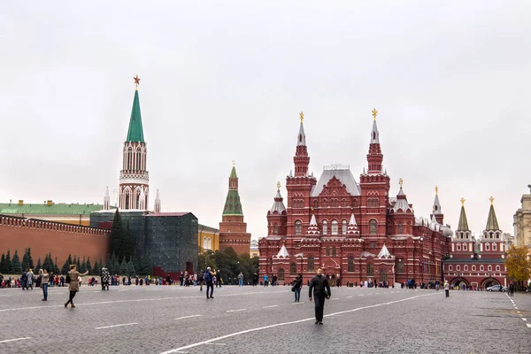 Státní historické muzeum Rusko na Rudém náměstí v Moskvě. — Stock fotografie