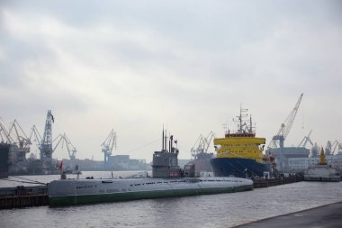 Sovyet dizel denizaltı S-189 görünümünü.