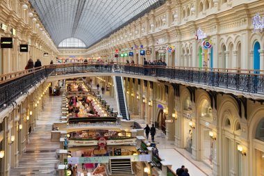 Eklektik iç kırmızı kare sakız (devlet mağaza). 