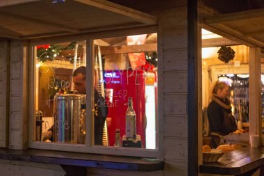 Festival yeni yıl adil gece Varşova. 