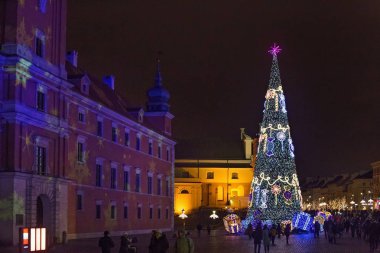 Yeni yıl 2016 yılında Varşova kutluyor.