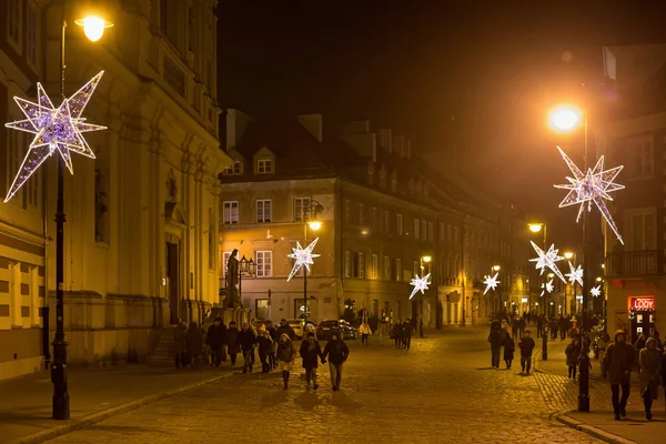 Świętować nowy rok 2016 w Warszawie. — Zdjęcie stockowe