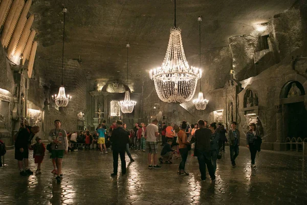 Capilla de Santa Kinga en la mina de sal de Wieliczka . — Foto de Stock